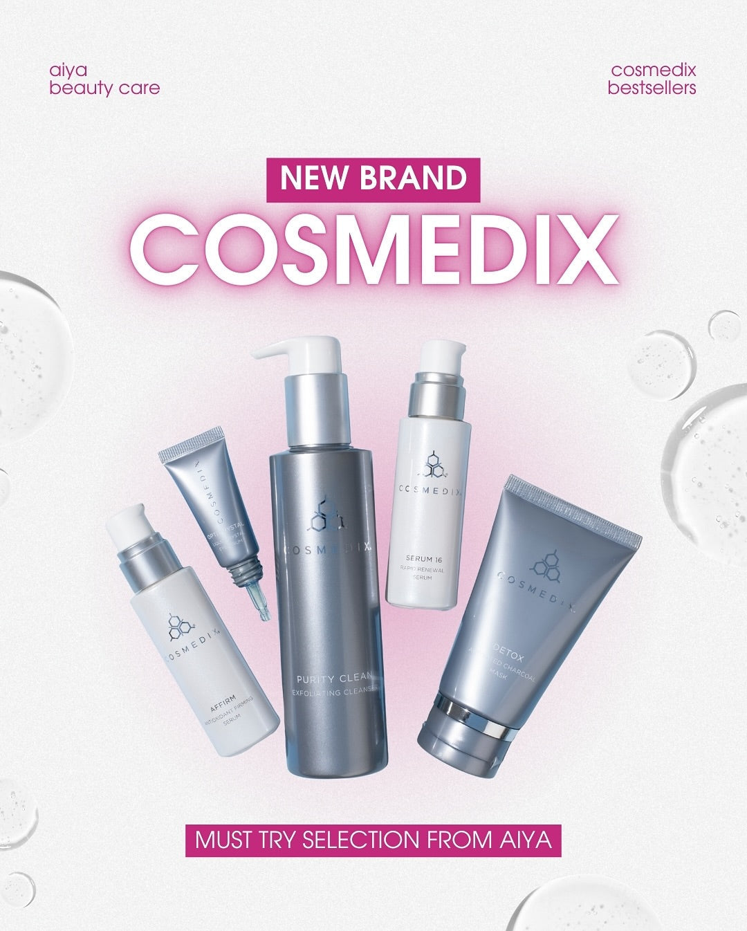 New Brand at Aiya: COSMEDIX