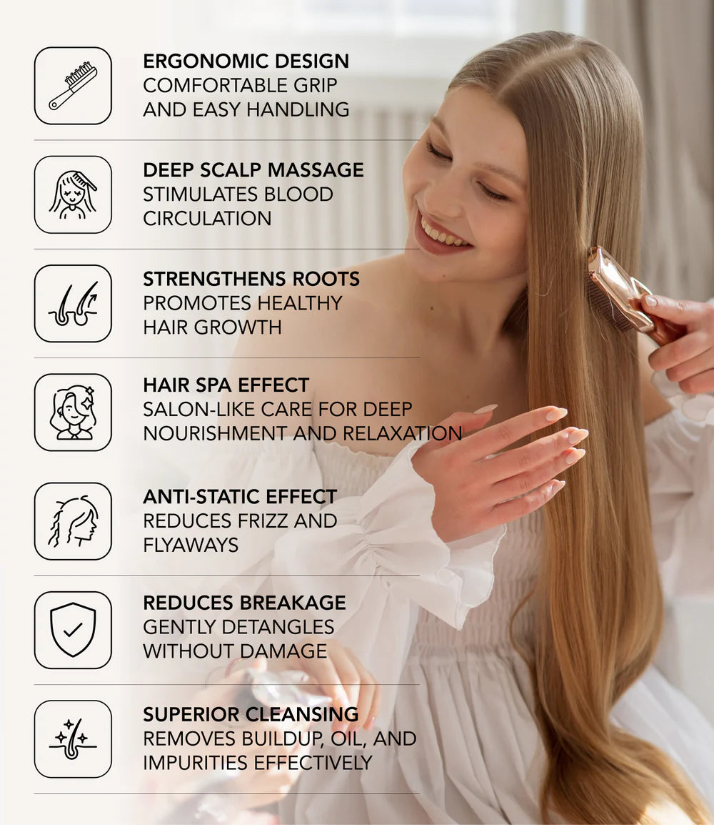 S-HEART-S Scalp Brush World Premium Short Silver